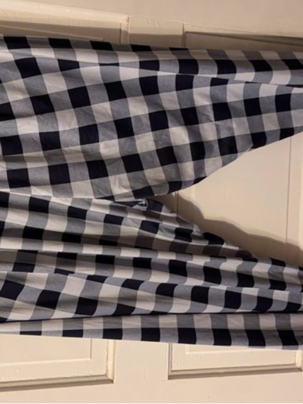 Black and White Buffalo Check pants